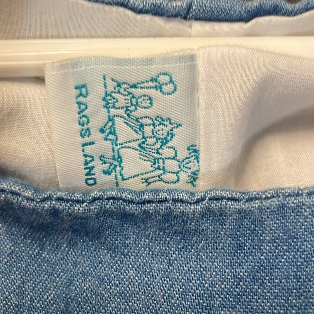 Rags Land Blue Denim Kids Overalls with Dalmatian Design - Picture 8 of 9